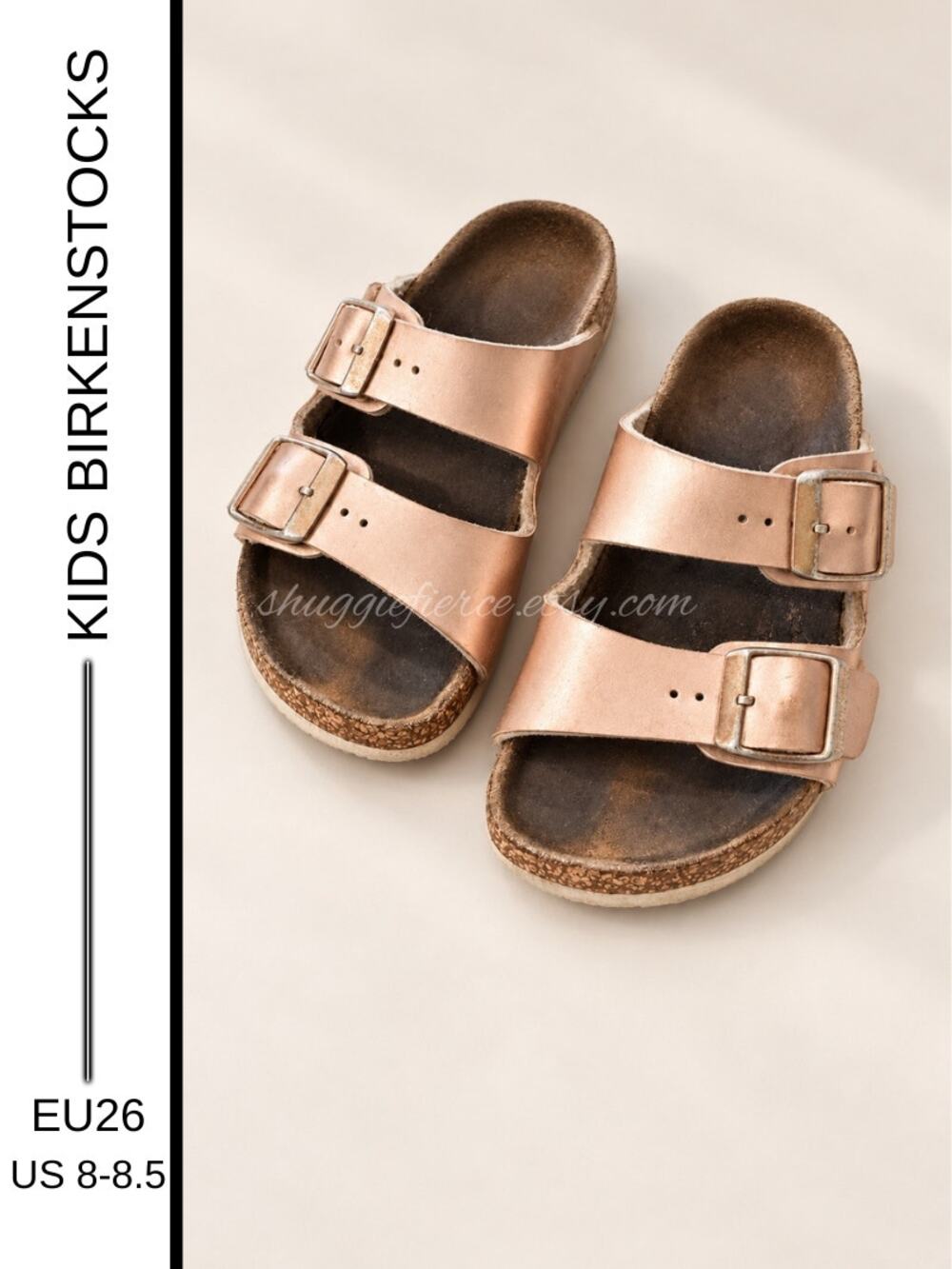 MSRP $61.95 ✨ Birkenstock Arizona Kids Metallic Sandals | EU 26/US 8–8.5 ✨
